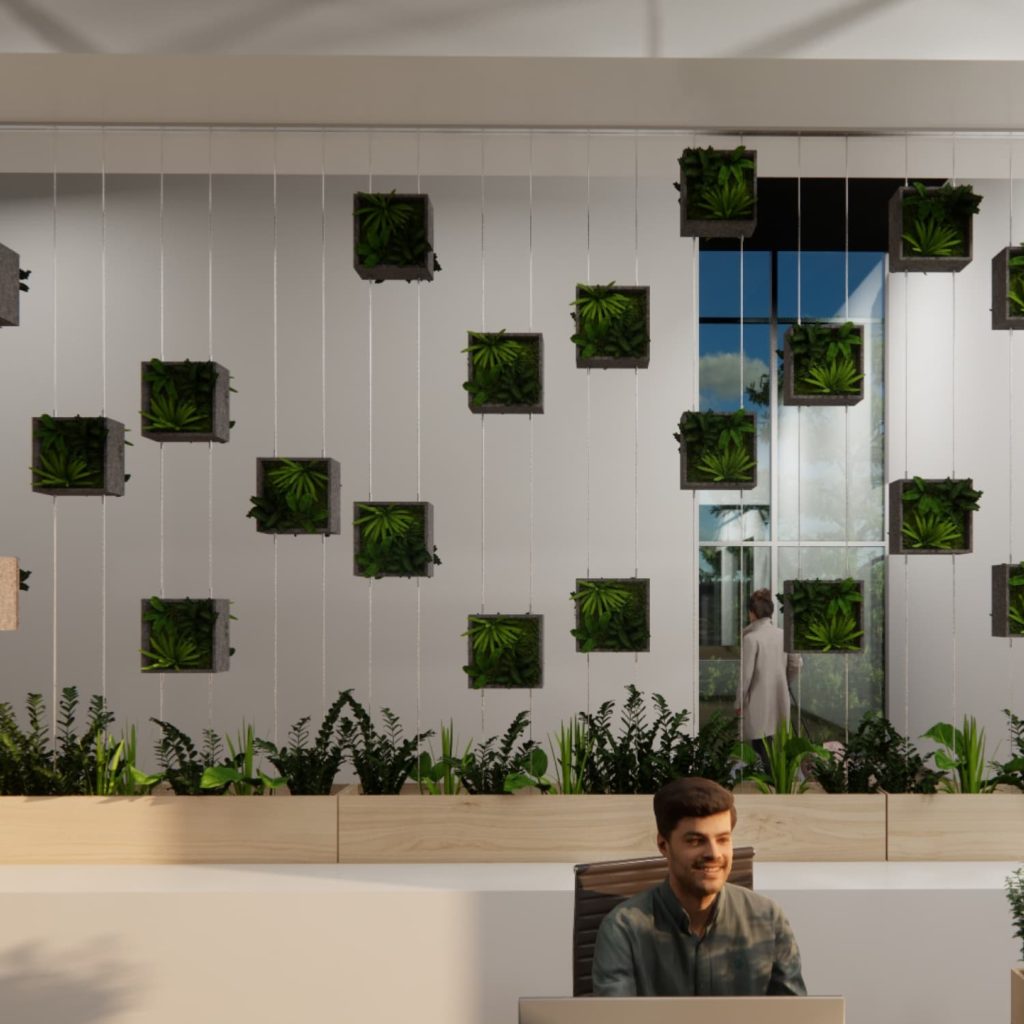 Cobble Hanging Plant Divider