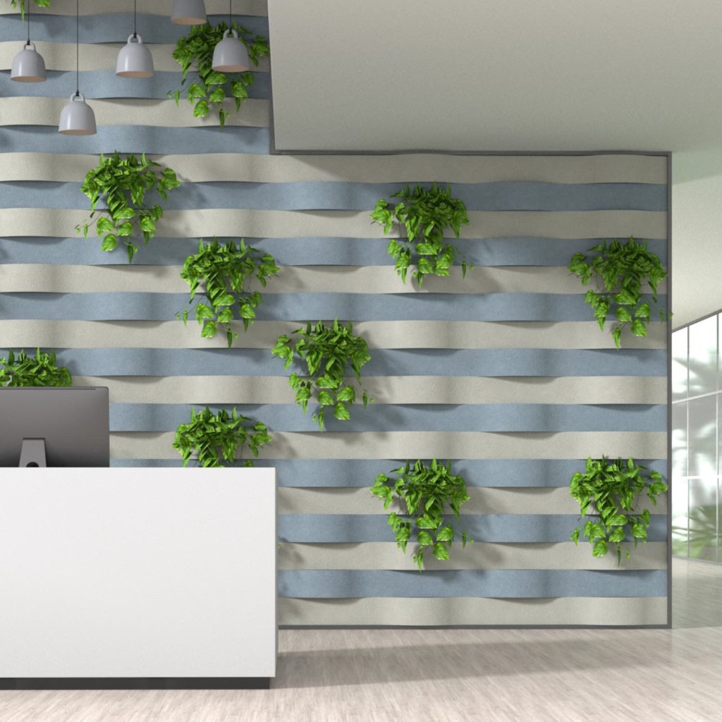 Tana Green Wall Felt Pockets
