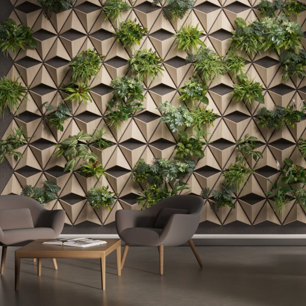 Clay Pot Plant Wall
