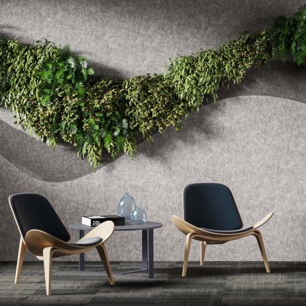 Thick Jungle Greenery Wall