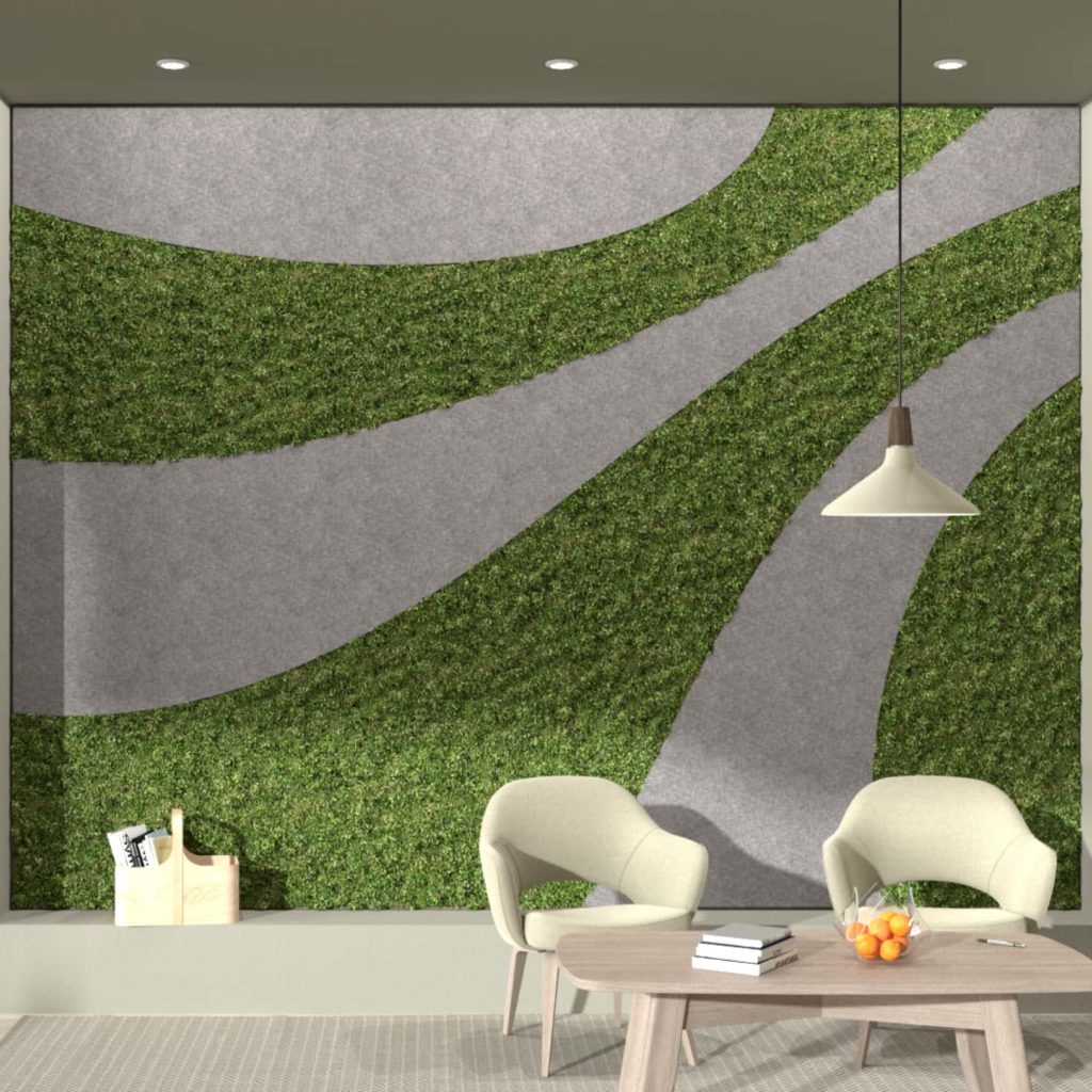 Swirl Felt Wall Covering