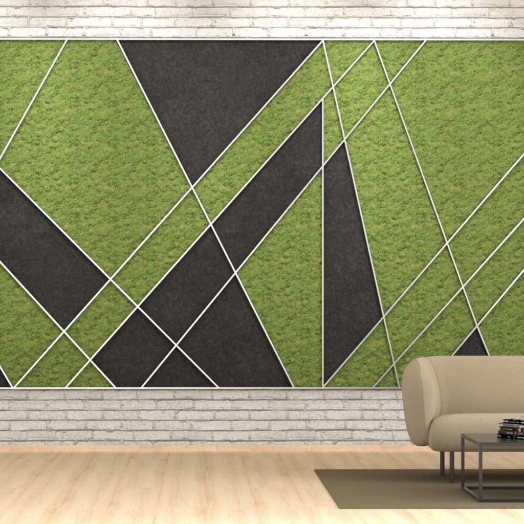 Moon Beam Green Faux Wall