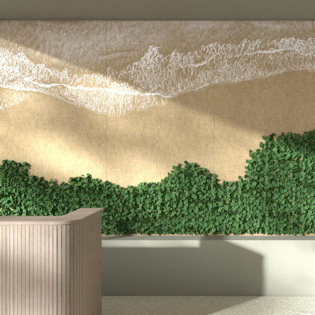 Beach Postcard Plant Wall Art