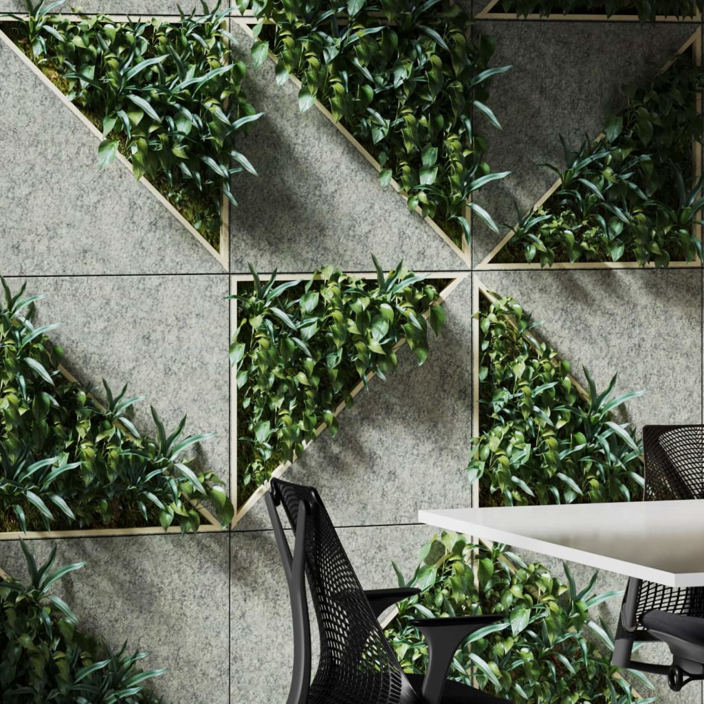 Grove Artificial Leaf Wall