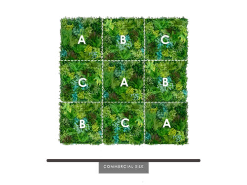 Modular Green Wall Panel - Faux Plant Tiles | Commercial Silk