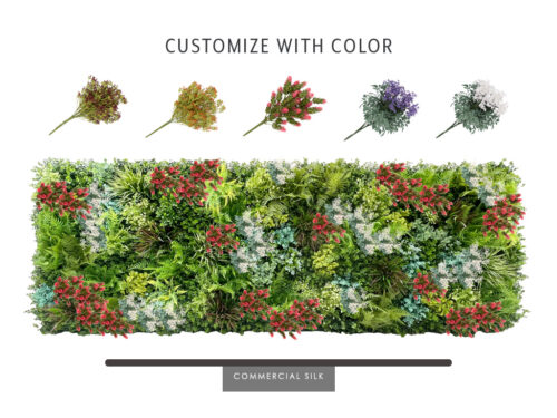 Modular Green Wall Panel - Faux Plant Tiles | Commercial Silk