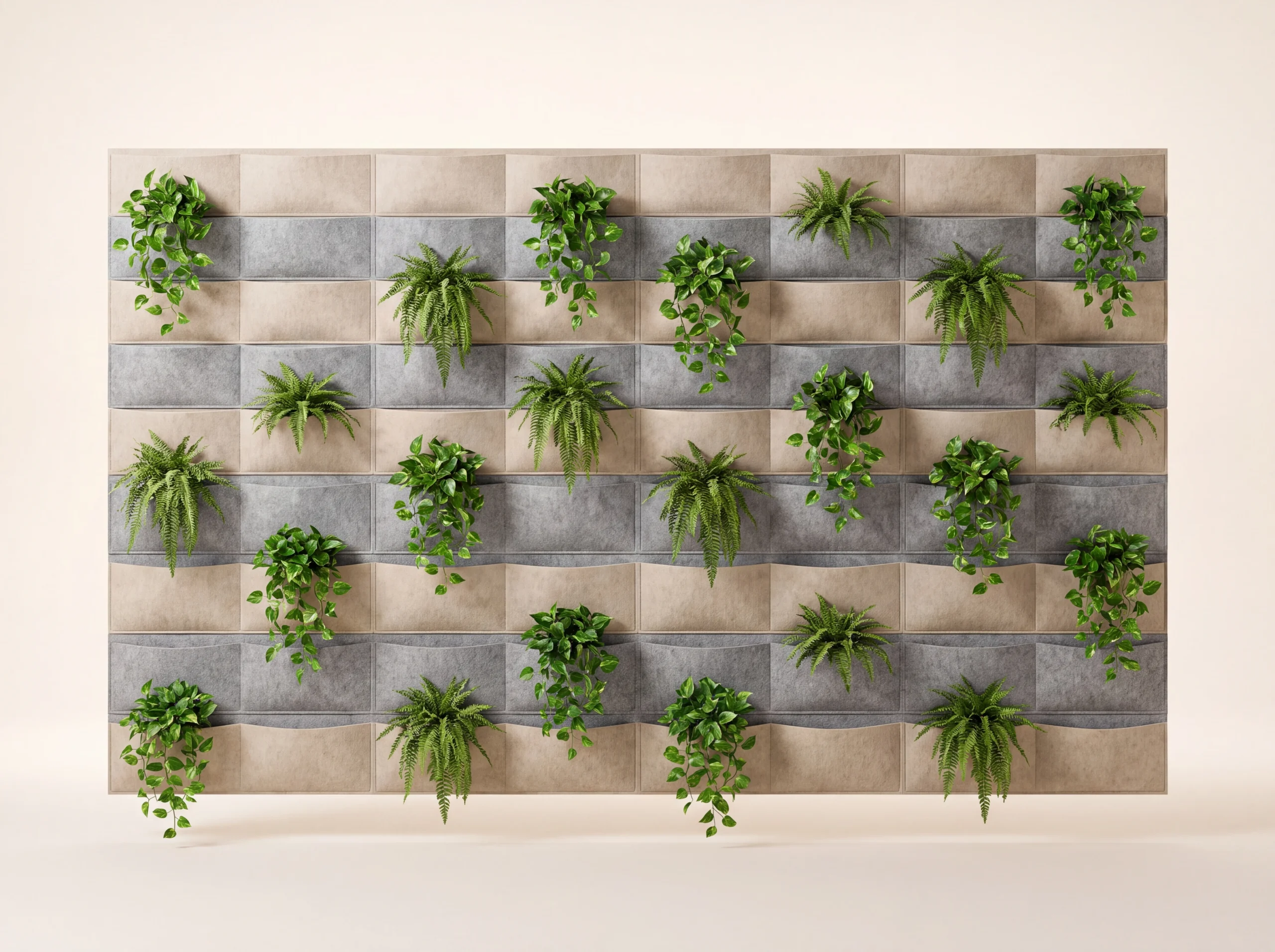 Tana Green Wall Felt Pockets