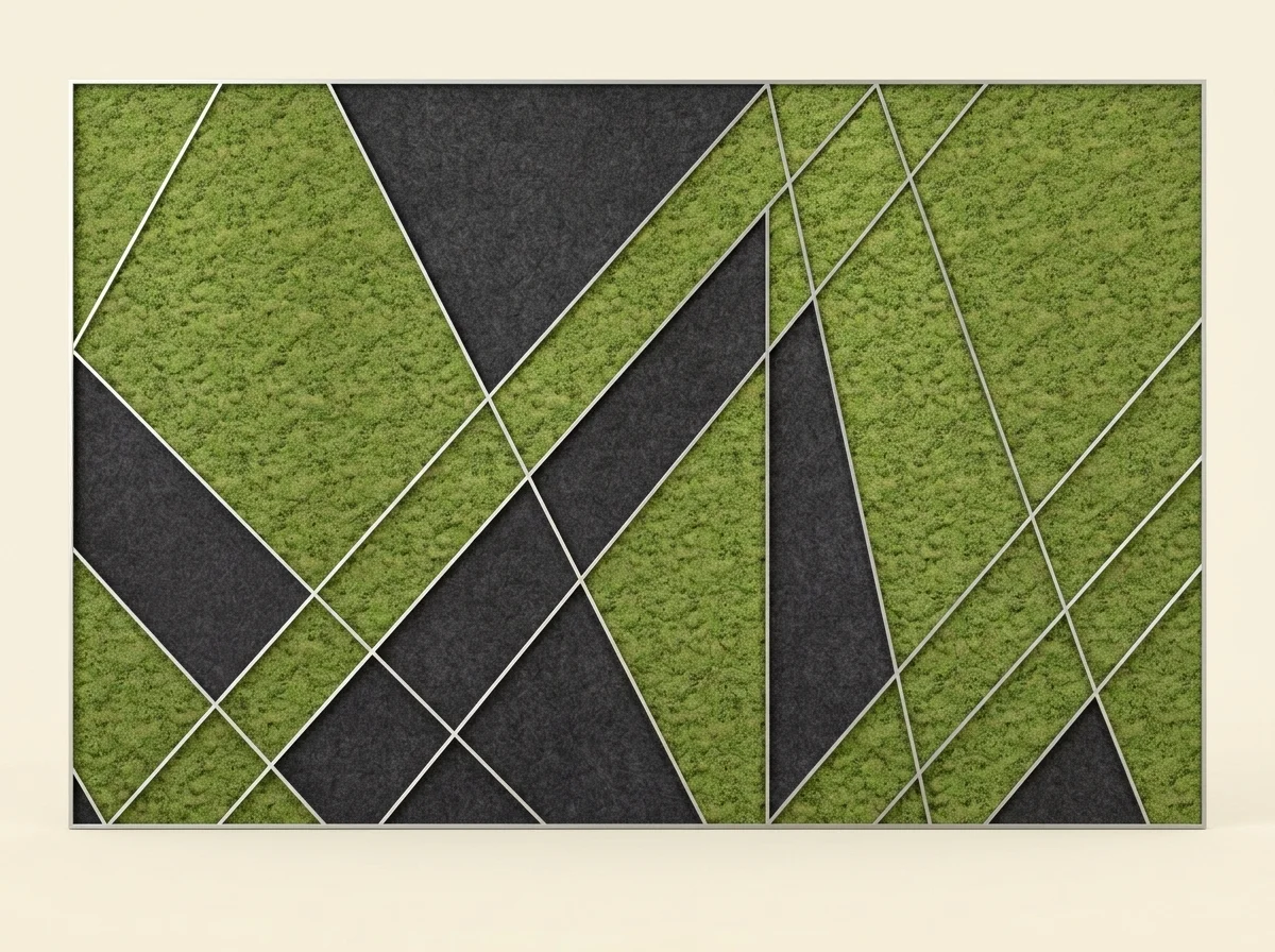 Moon Beam Green Faux Wall