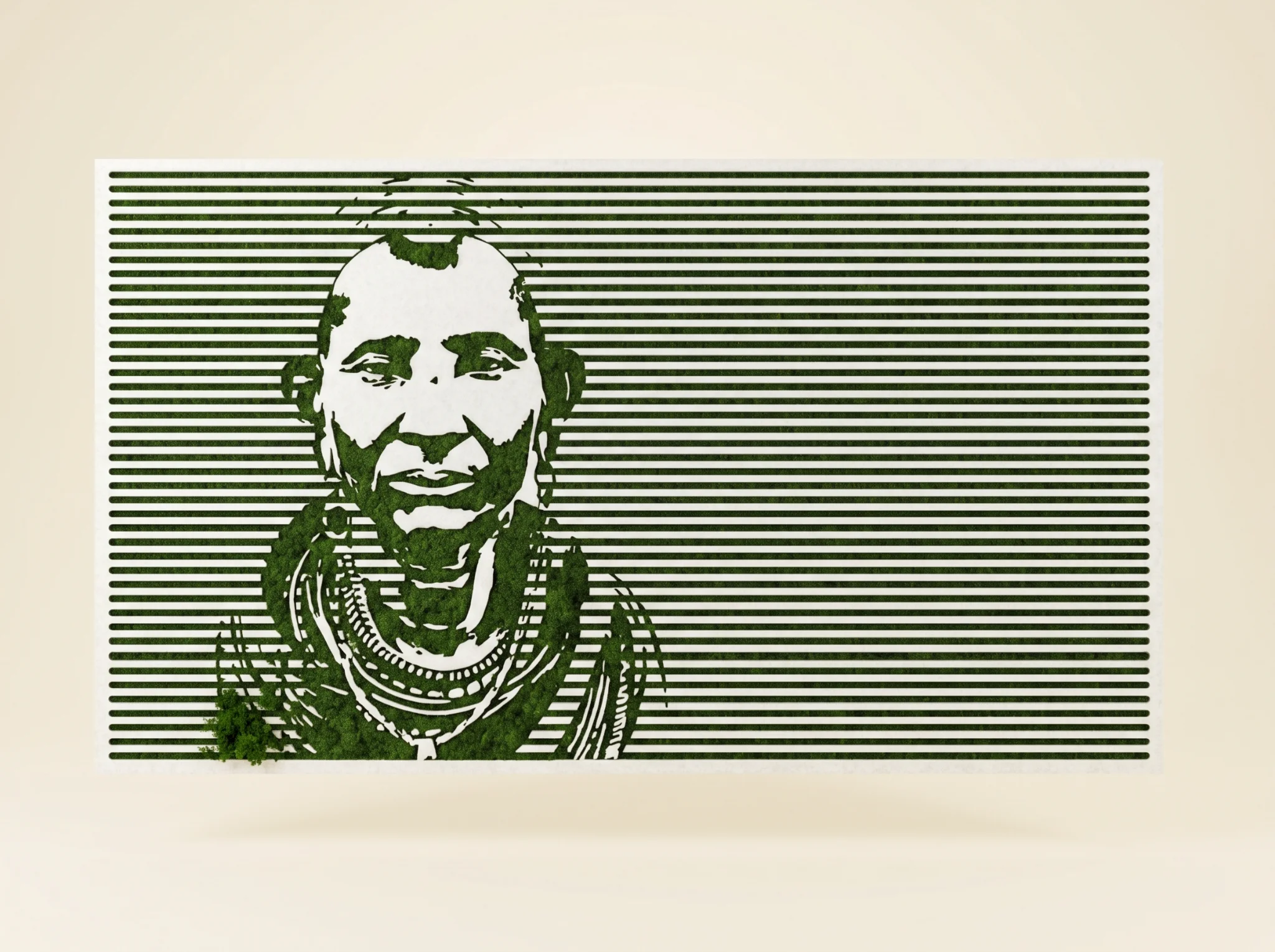 Pokot Art Moss Wall