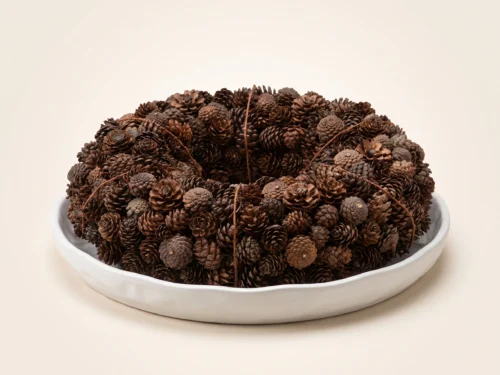 Preserved Pine Cone Wreath