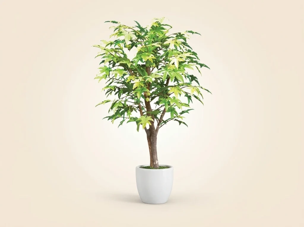 Artificial Sweet Gum Bush Plant