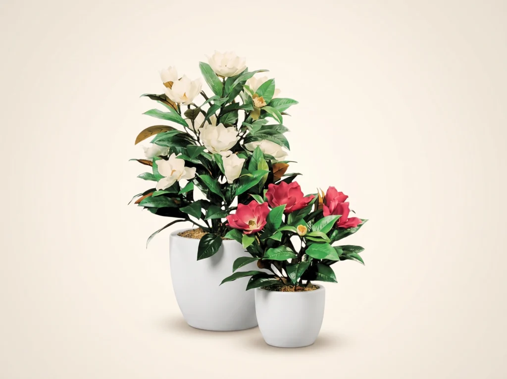 Artificial Magnolia Flowers Plant