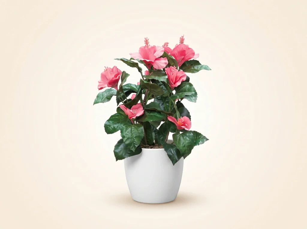 Artificial Hibiscus Flowers Plant