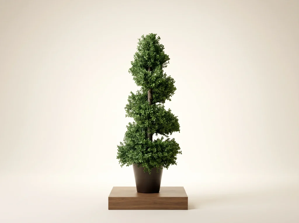Artificial Boxwood Spiral Topiary Outdoor