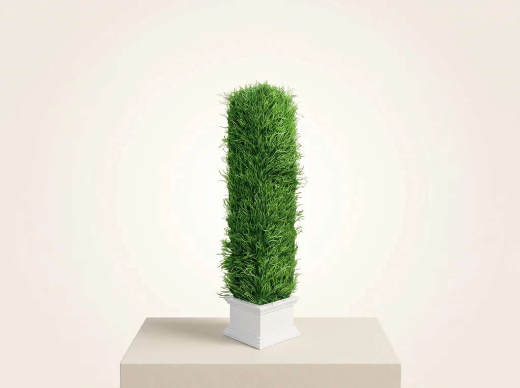 Artificial Pearl Grass Topiary Hedge