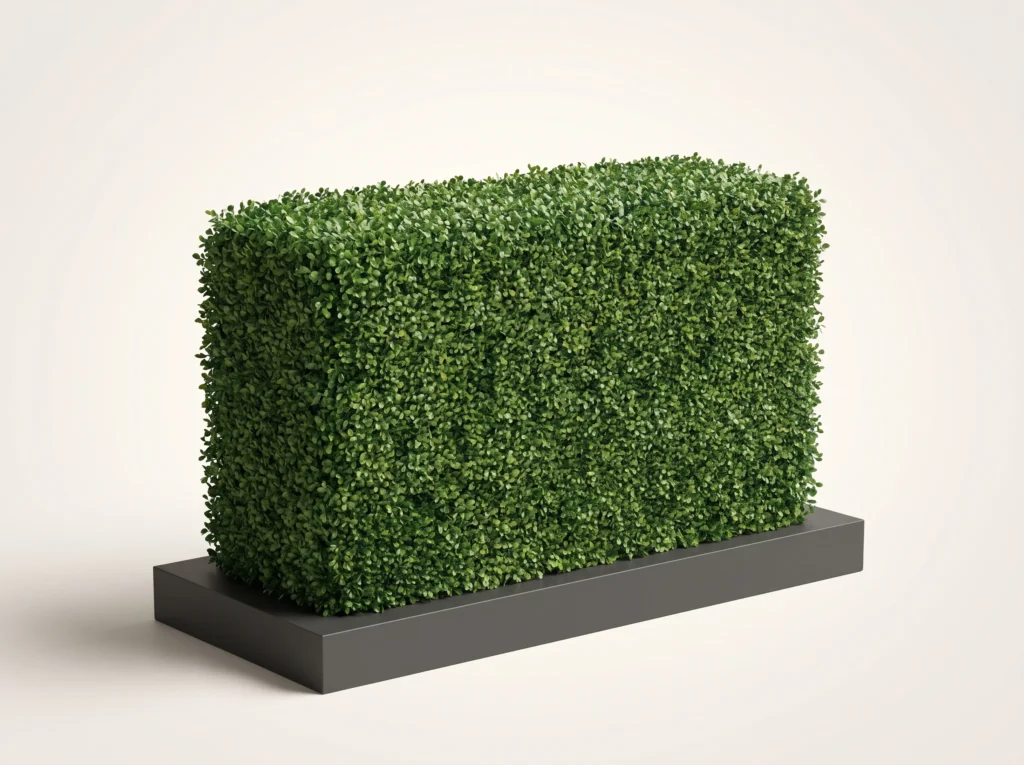 Artificial Topiary Hedge Trimmed Outdoor