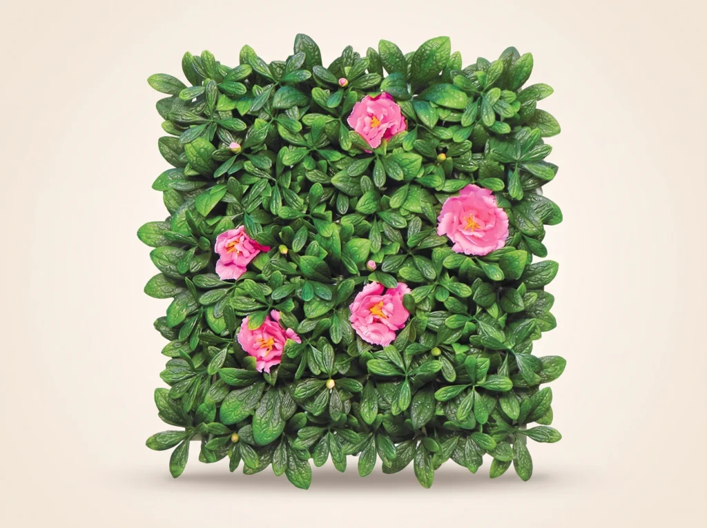 Artificial Azalea Flower Wall Outdoor