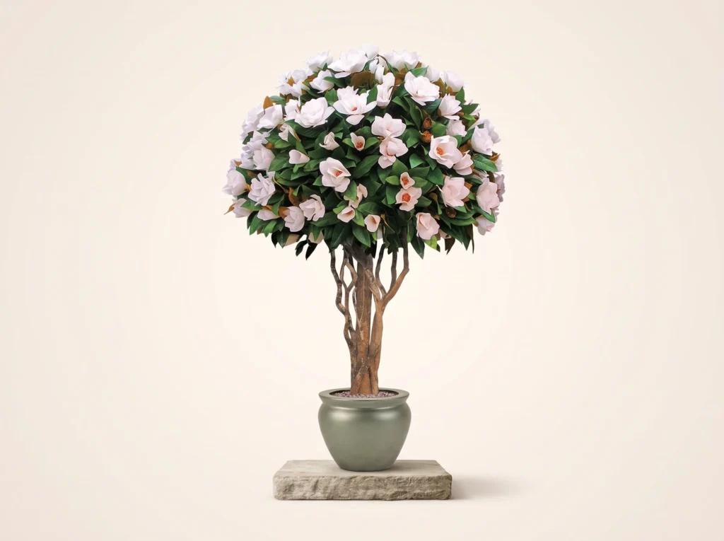 Artificial Magnolia Topiary Tree