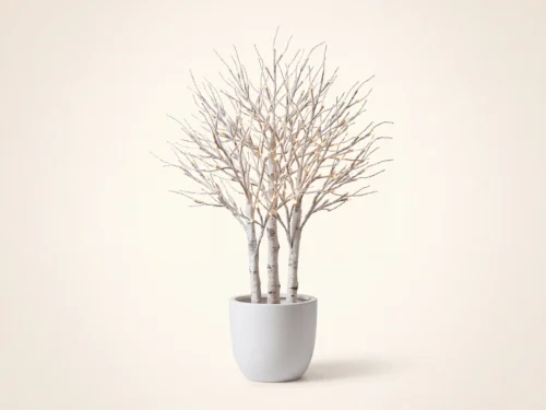 Winter Birch Tree, With Lights ID# 15780