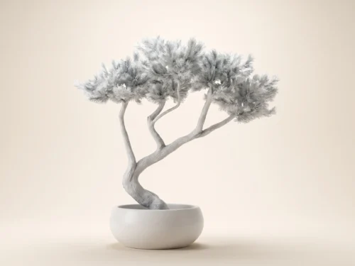 Bonsai Tree, Monochromatic ID# 14361